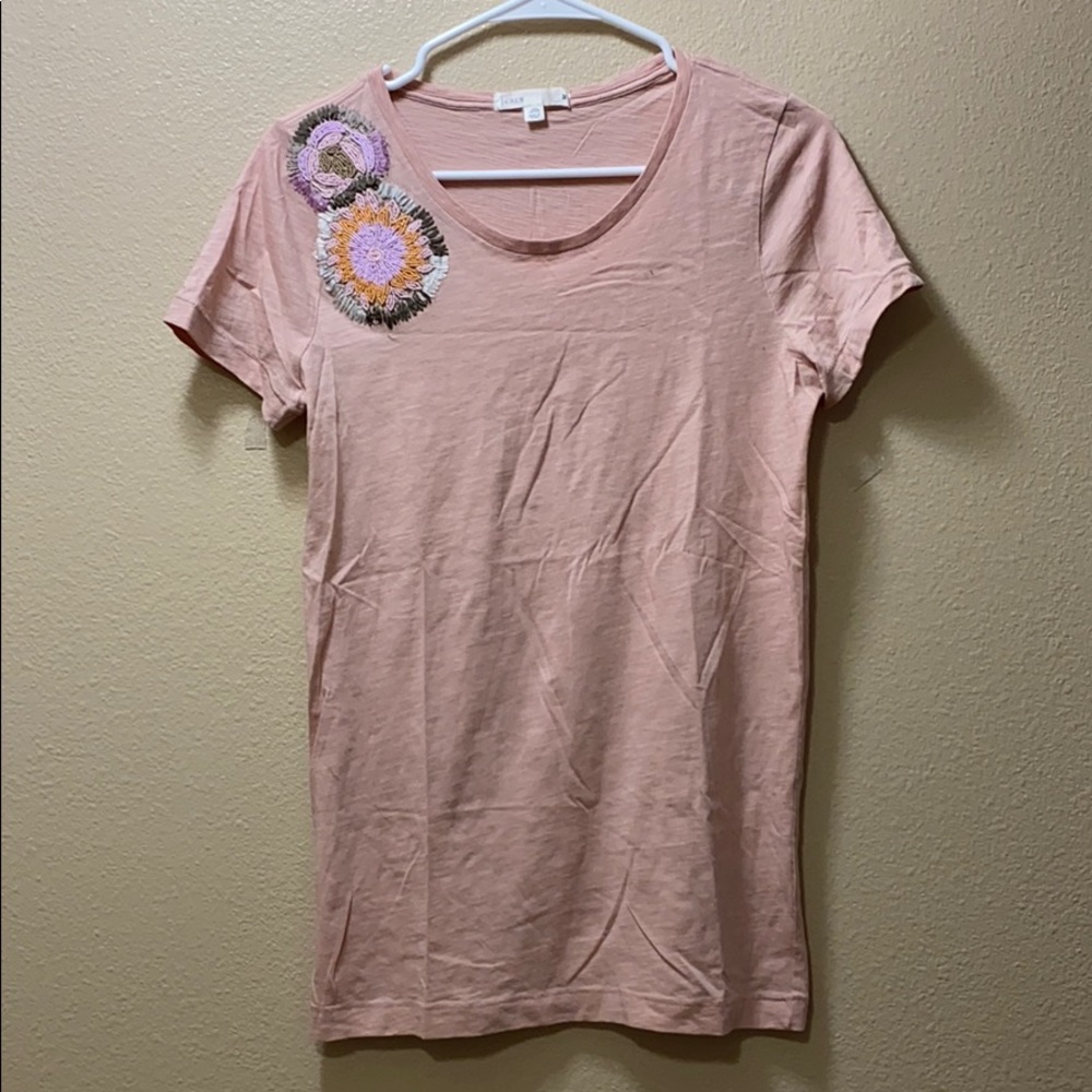 jcrew pink and floral design T-shirt !